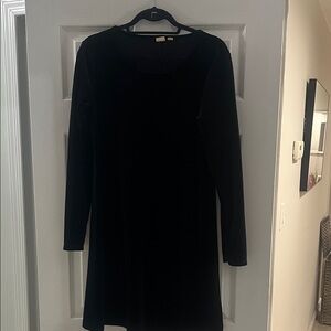 Gap velvet BlackLong Sleeve Dress